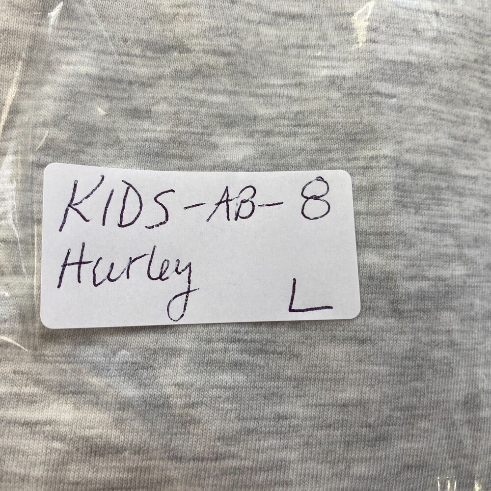 Hurley Long Sleeve T shirt Boys Large Gray Camo Spellout Logo NEW - Picture 8 of 8